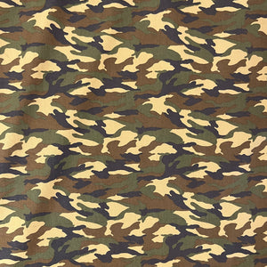 Camo (Brown) cotton poplin
