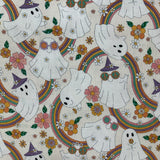 Retro Boo Ghost Printed Cotton