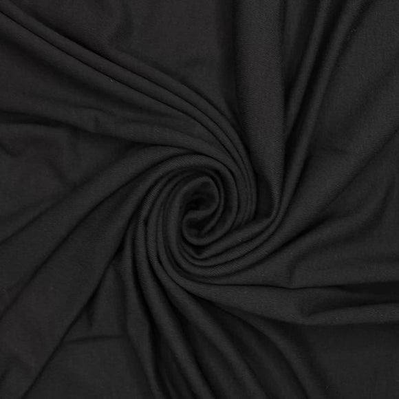 Viscose Jersey - Plain Black