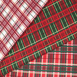 Festive Metallic Tartan Cotton