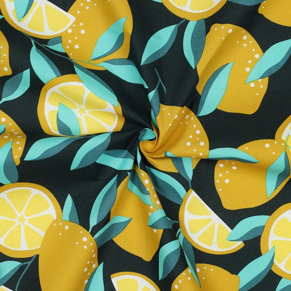 Coated Cotton- Lemons