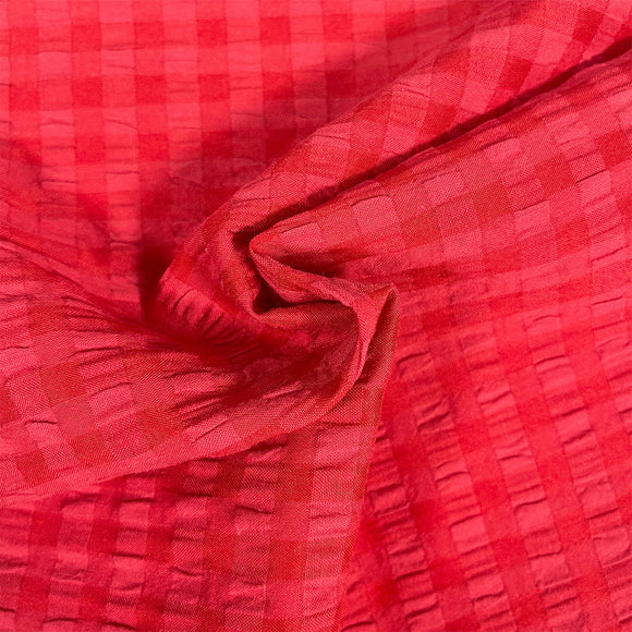 Cotton Blend Waffle- Red