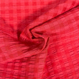 Cotton Blend Waffle- Red