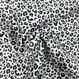 Cotton Jersey - Leopard Print Rainbow