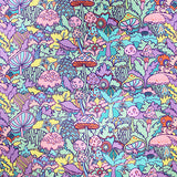 Little Johnny Retro Mushrooms Printed Cotton