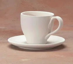 Tapered Tea Cup & Saucer -10oz
