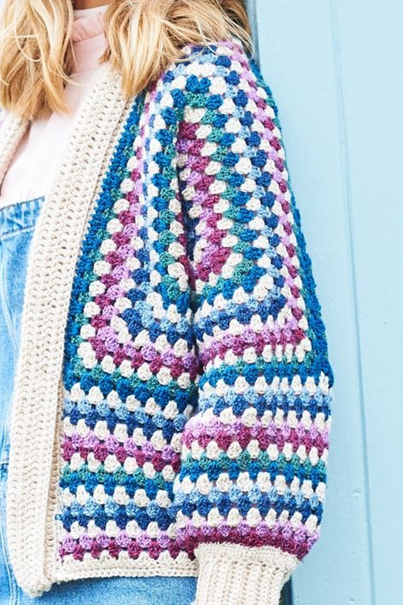 Hexagon Crochet Cardigan