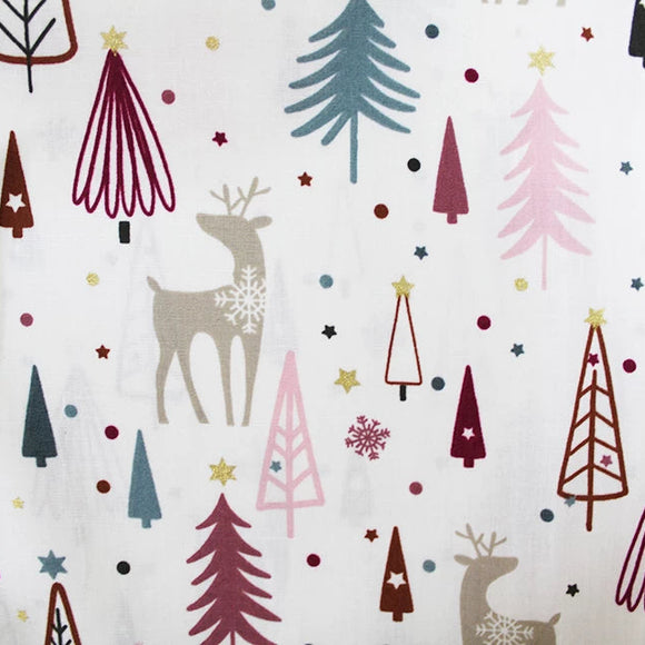 Christmas Reindeers Cotton