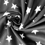 Black Stars cotton poplin