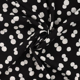 Viscose-  Black Polka Dot