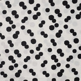 Viscose-  White Polka Dot