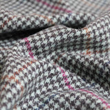 Houndstooth Tartan Wool Blend