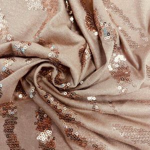 Viscose Jersey - Sequin Beige