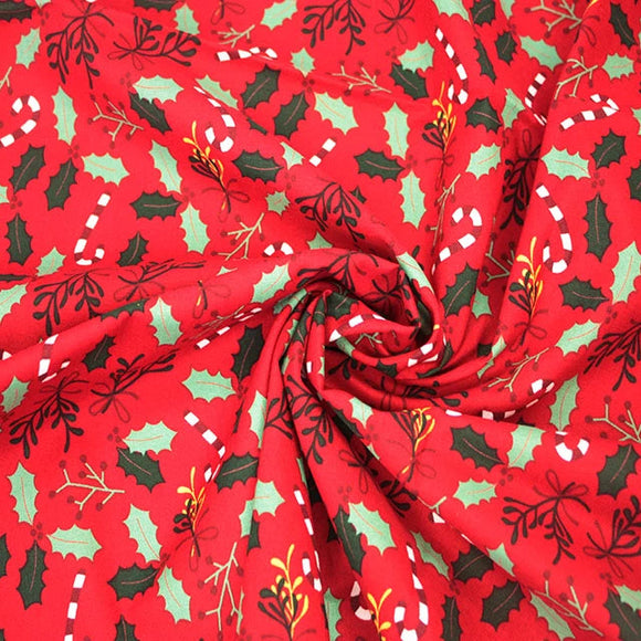 Candy Cane Christmas Cotton