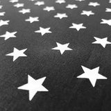 Black Stars cotton poplin