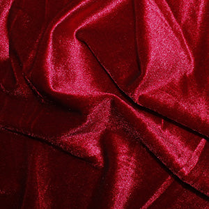 Stretch Velvet- Burgundy