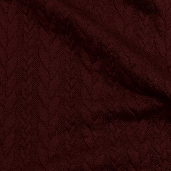 Cable Knit (Burgundy)