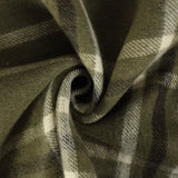 Coating Tartan Wool Blend (Olive)