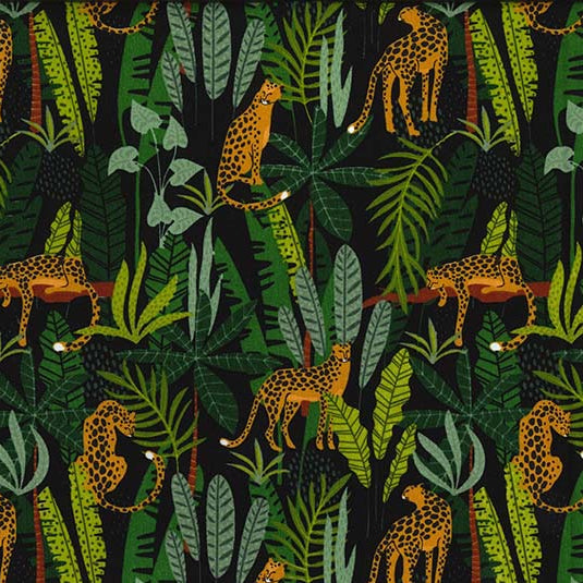 Jungle Leopard Cotton Poplin