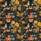 Butterfly Floral Cotton Poplin