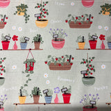 In the Garden 'Planter' Printed Cotton