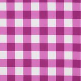 Coated Cotton- Gingham (Magenta)
