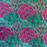 Viscose - Teal Flowers