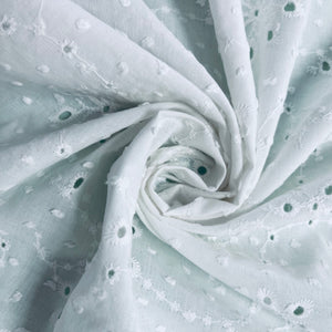 9 hole Floral Cotton Anglaise