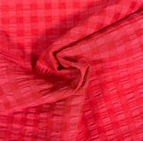 Cotton Blend Waffle- Red