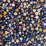 Meadow Floral Cotton Poplin (Navy)