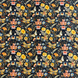 Butterfly Floral Cotton Poplin