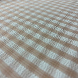 Viscose Blend Crinkle Gingham