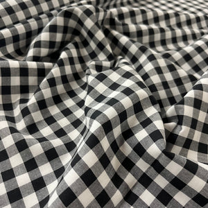 Yarn Dyed Gingham- Black