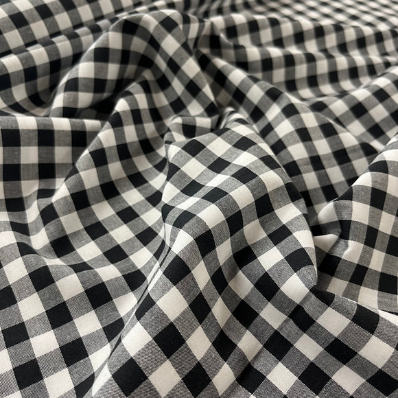 Yarn Dyed Gingham- Black