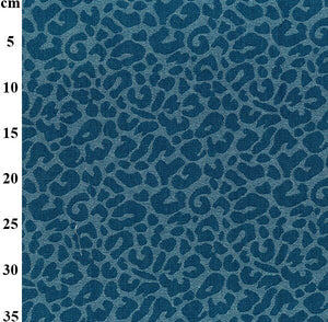 Leopard Denim Jacquard (Mid Blue)