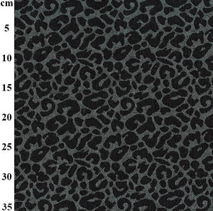 Leopard Denim Jacquard (Black)