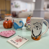 Pumpkin & Prosecco Ceramics painting