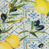 Lemons Printed Canvas Fabric