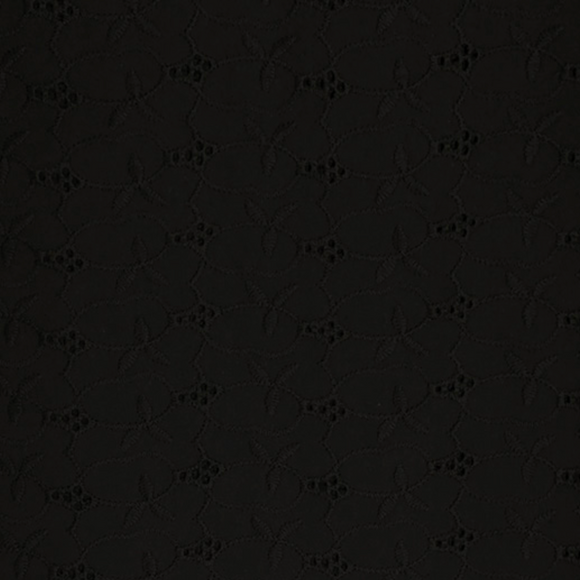Floral Cotton Anglaise (Black)