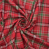 Brushed Cotton Tartan- Red