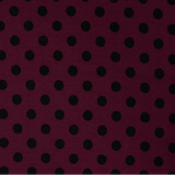 Viscose Twill- Wine Polka Dots
