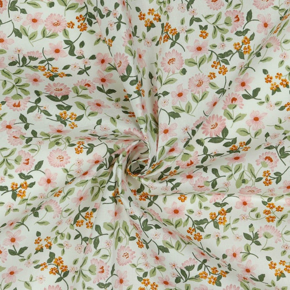 Coated Cotton Ditsy Floral