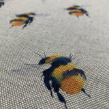 Bumble Bee Printed 'Linen' Fabric