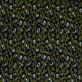 Viscose Twill Leopard- Olive
