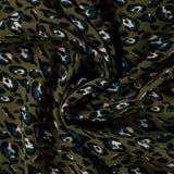 Viscose Twill Leopard- Olive