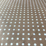 Polka Dot Printed Cotton - Small Beige