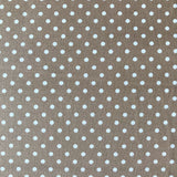 Polka Dot Printed Cotton - Small Beige