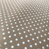 Polka Dot Printed Cotton - Small Beige