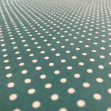 Polka Dot Printed Cotton - Small Teal