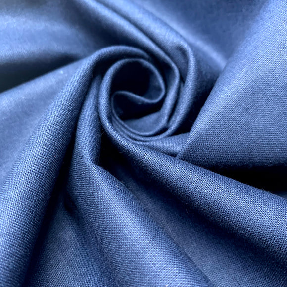 Plain Navy 100% Cotton